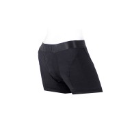 SpareParts Tomboii Rayon Boxer Brief Harness Black Size M