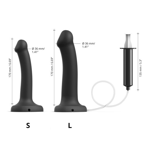 Strap-On-Me Dildo de Silicona Squirting Negra