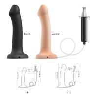 Strap-On-Me Dildo de Silicona Squirting Negra