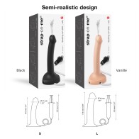 Strap-On-Me Squirting Silicone Dildo Black