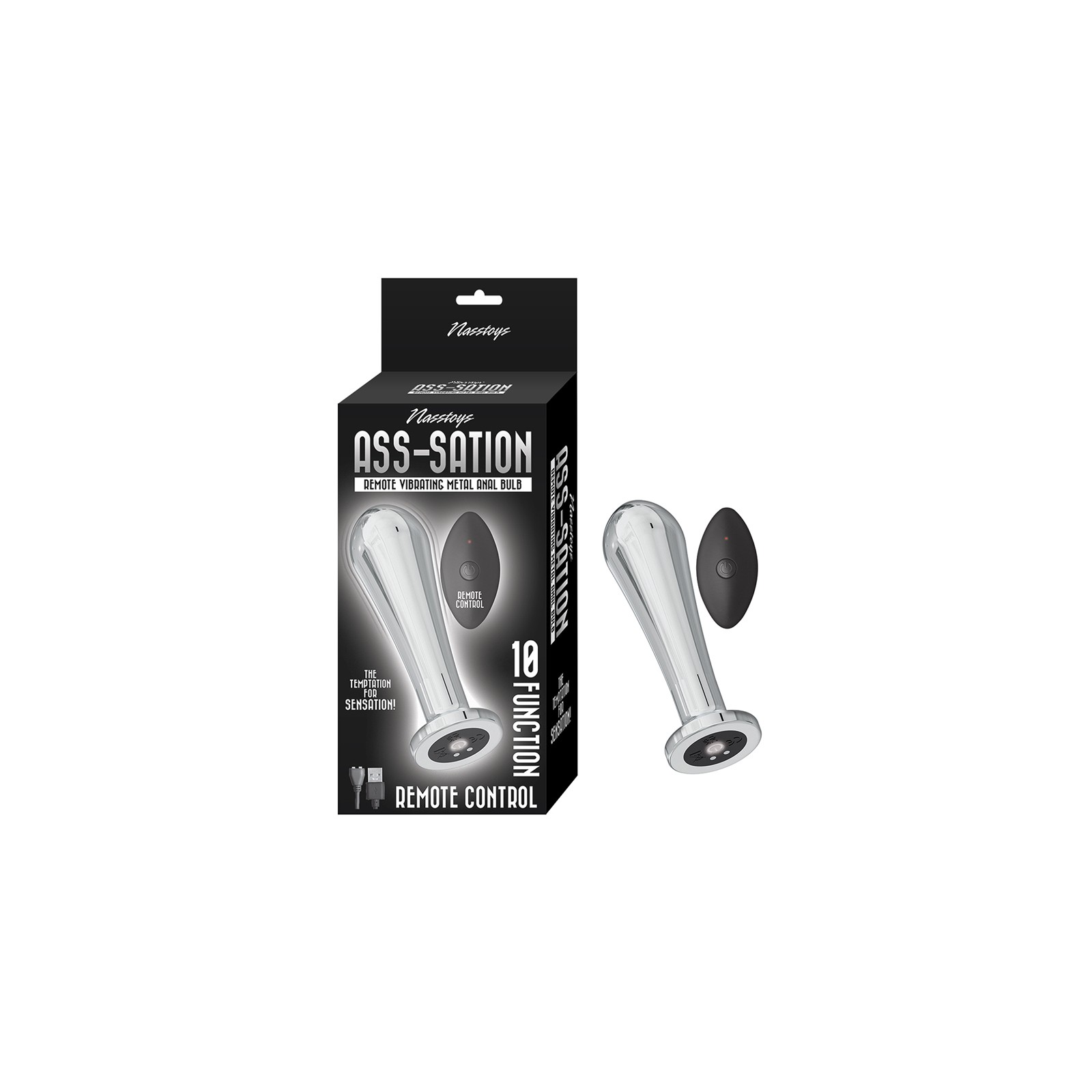 Nasstoys Remote Vibrating Metal Anal Bulb for Ultimate Thrills