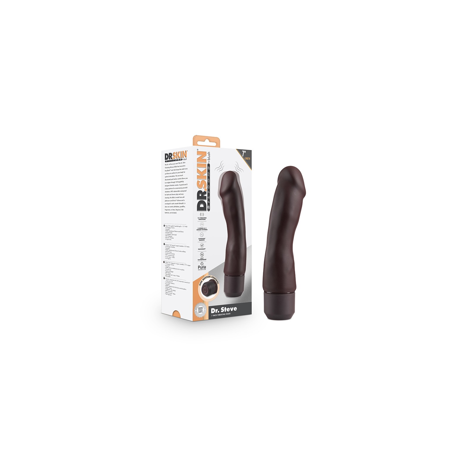 7 in. Vibrating Dildo with FlexiShaft Technology