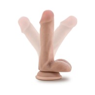 Dildo Dr. Skin Dr. Jeffrey de 6.5 Pulgadas con Testículos Beige - Placer Realista