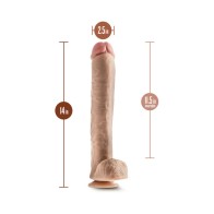 Dr. Skin Dr. Michael 14 in. Dildo with Balls Beige