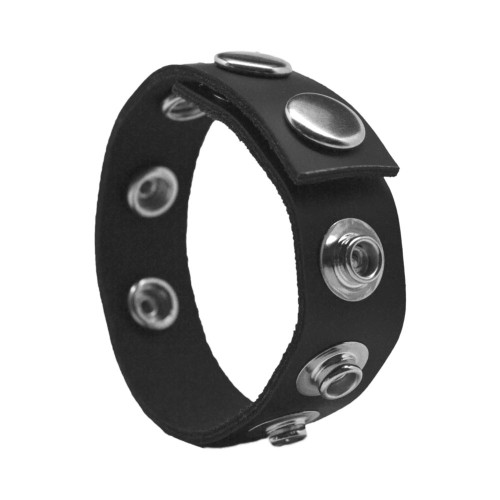 Adjustable Leather Cock Ring for Enhanced Pleasure