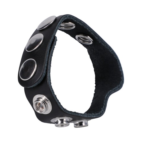 Adjustable Leather Cock Ring for Enhanced Pleasure