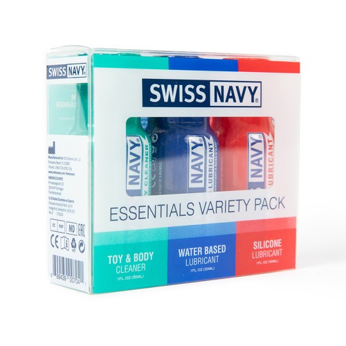 Pack de Variedad Swiss Navy Esenciales 3 Piezas