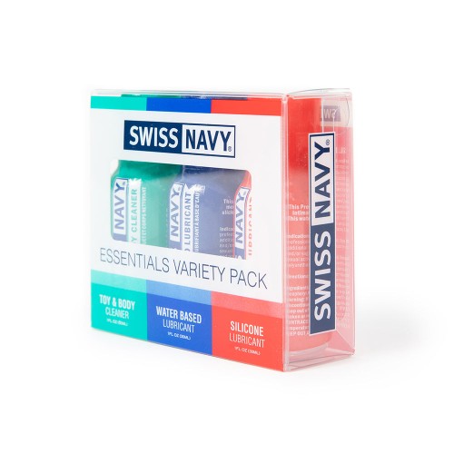 Pack de Variedad Swiss Navy Esenciales 3 Piezas