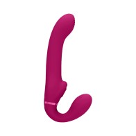 VIVE AI Dual Vibrating Strapless Strap-On - Pink