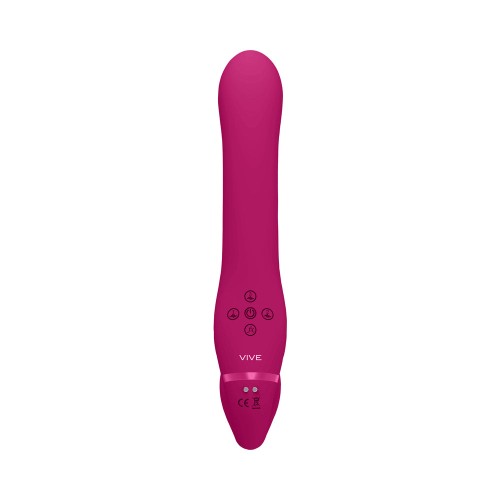 VIVE AI Dual Vibrating Strapless Strap-On - Pink