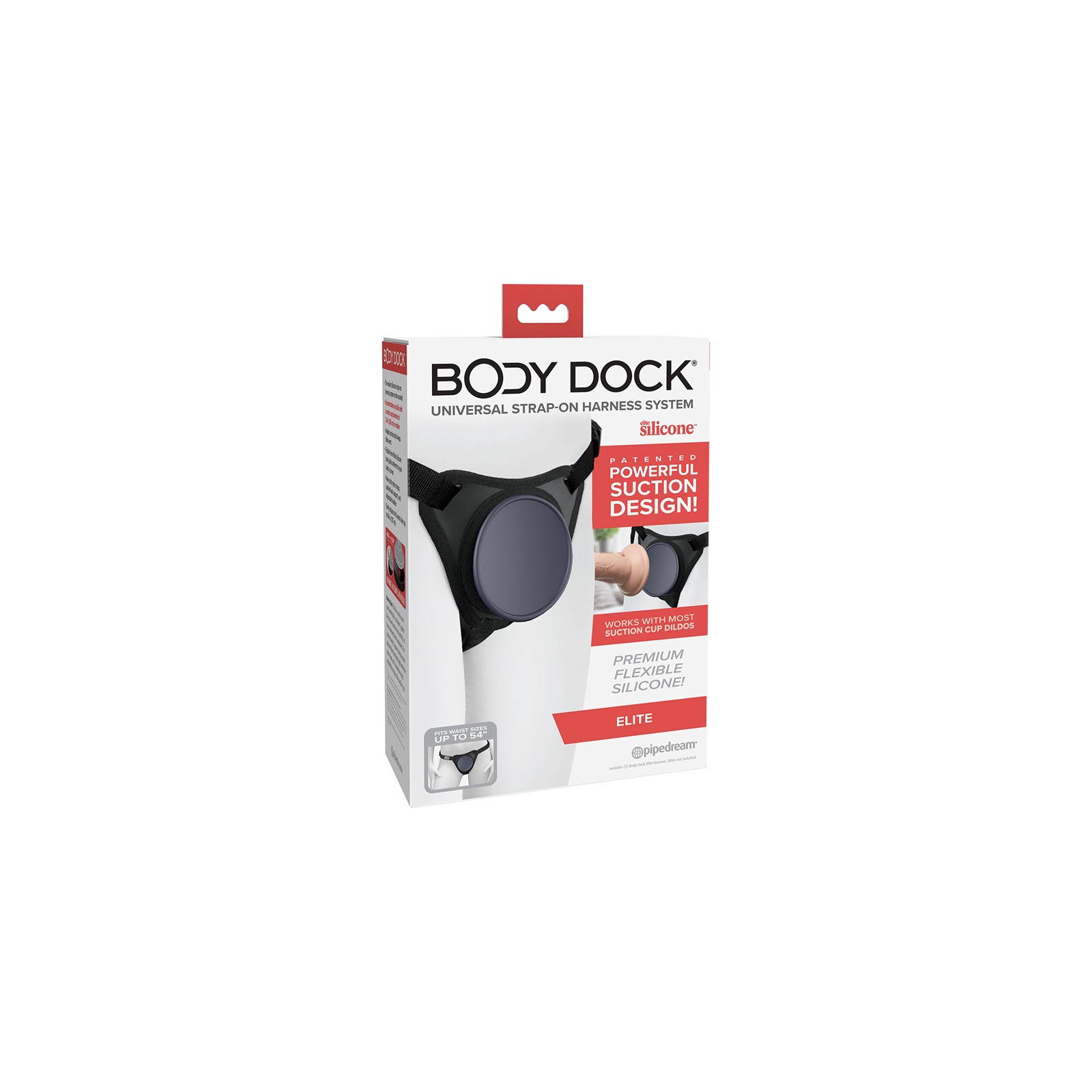 Arnés Strap-On de Silicona Body Dock Elite