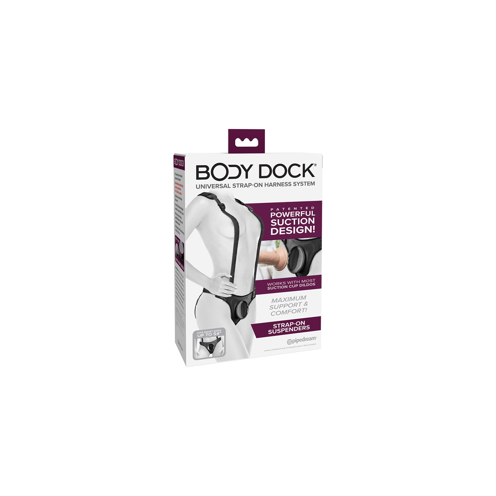 Body Dock Strap-On Harness with Suction