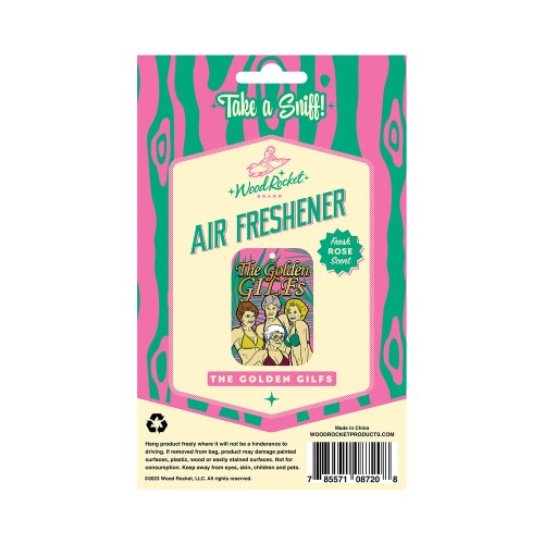 Wood Rocket Air Freshener - Golden GILFS