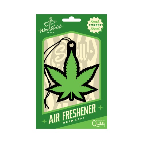 Wood Rocket Green Leaf Air Freshener - Fresh Forest Scent