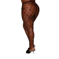 Dreamgirl Geometric Fence Net Pantyhose