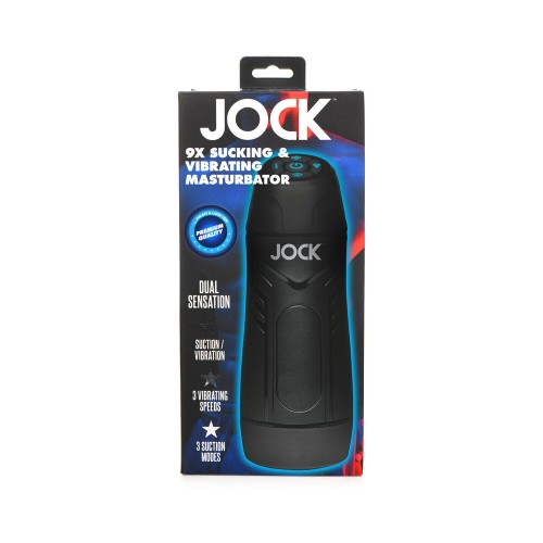 Jock 9X Sucking & Vibrating Masturbator White