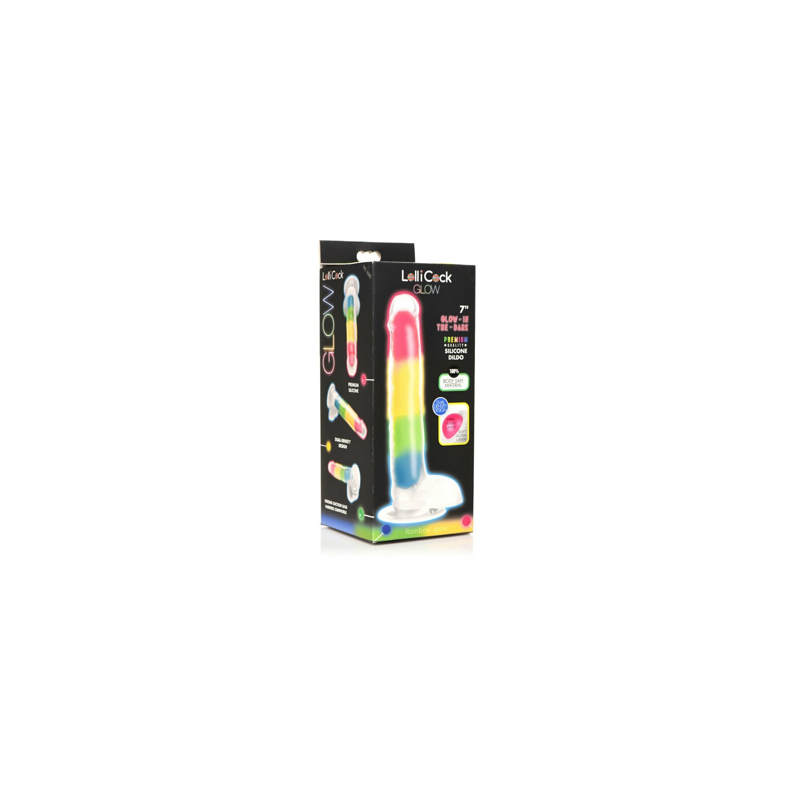 Lollicock Silicone Dildo with Balls 7 in.