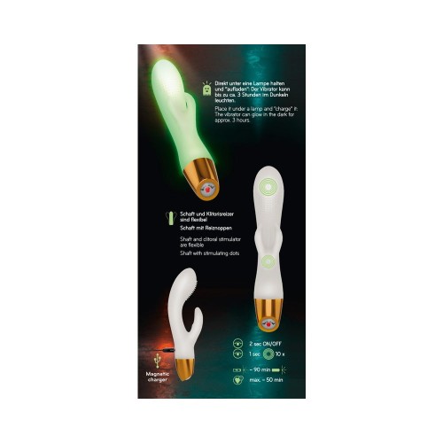 Glow-in-the-Dark Rabbit Vibrator - Exciting Pleasure