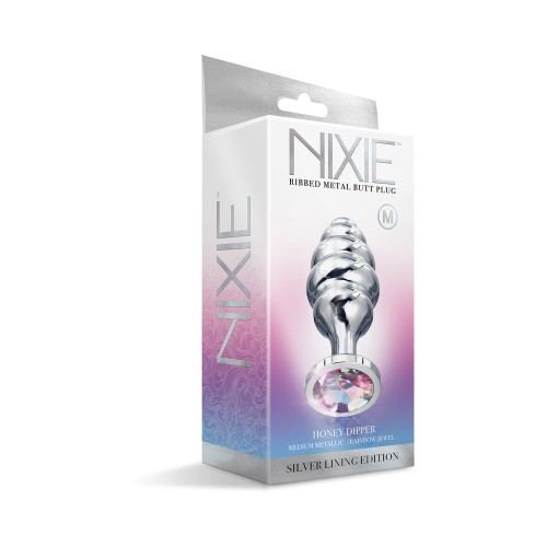 Plug Anal de Metal Nixie Honey Dipper Mediano