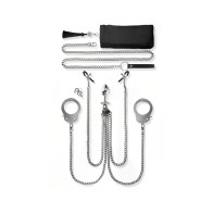 Nixie 8-Piece Bondage Kit Silver