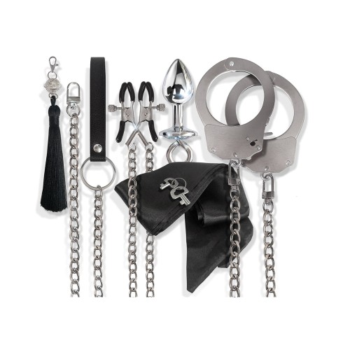 Nixie 8-Piece Bondage Kit Silver