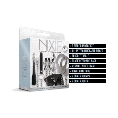 Kit de Bondage Nixie 8 Piezas Plata