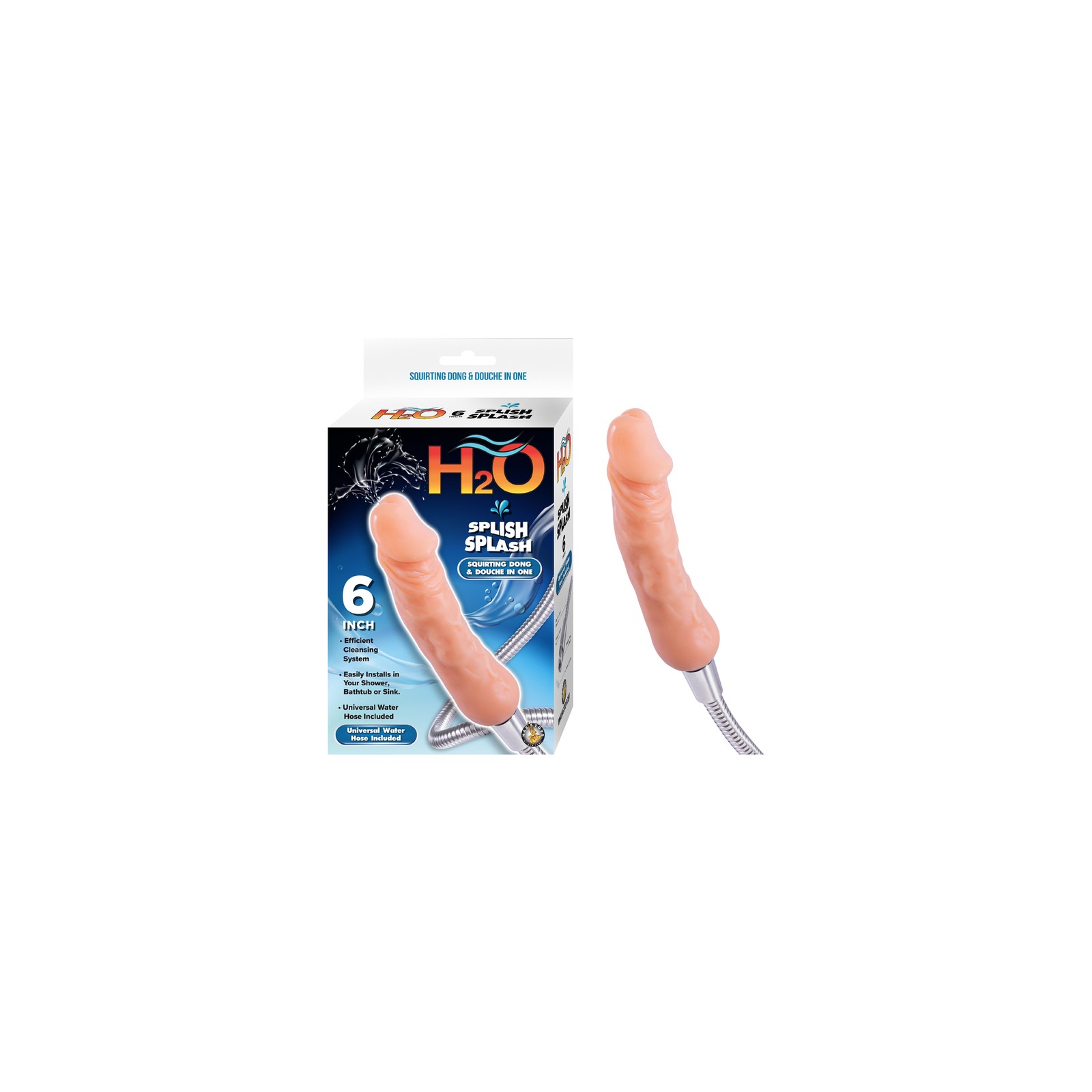 Ducha Dildo H2O Splish Splash de 6 in.