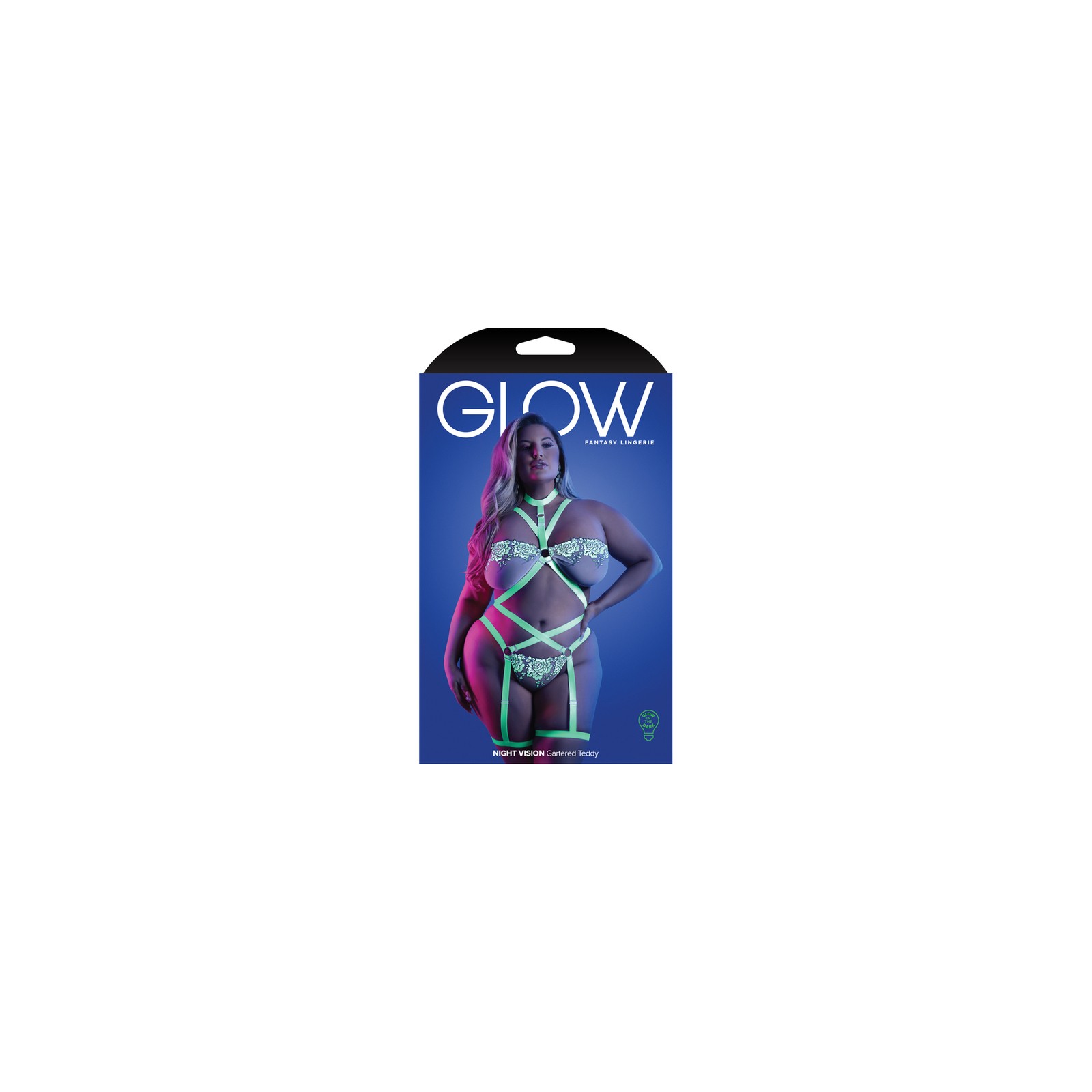 Teddy Lingerie Fantasy Glow Noche Brillante Talla Reina