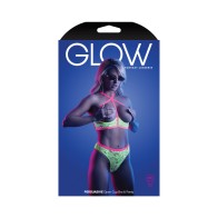 Fantasy Lingerie Glow Open Cup Bra & Panty for Flirtatious Nights