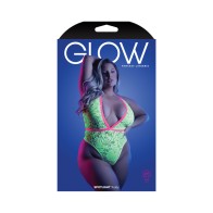 Fantasy Lingerie Neon Green Lace Teddy for Stunning Nightwear