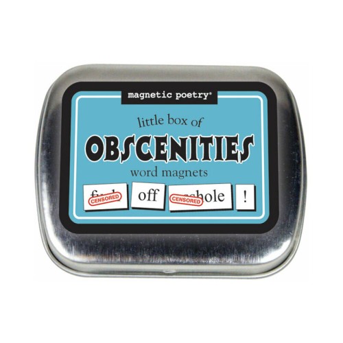 Magnetic Poetry Little Box of Obscenities - Fun Gift