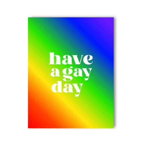 Tarjeta Grosera Have a Gay Day para Celebraciones Divertidas