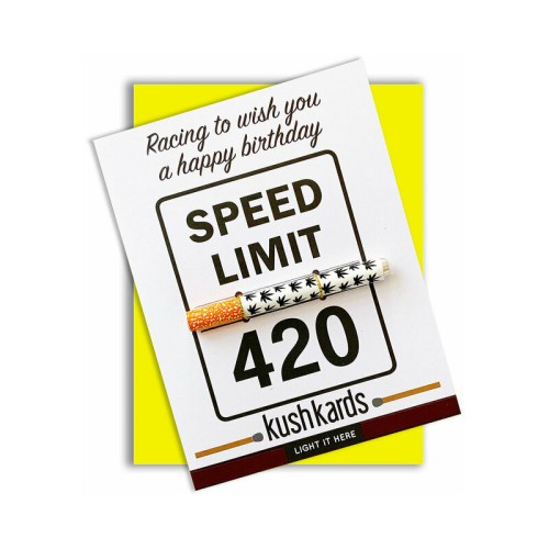 420 Tarjeta de Cumpleaños One Hitter Speed Limit