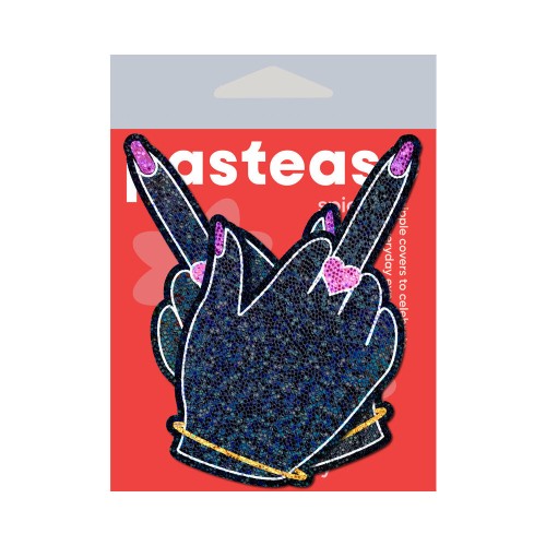 Glitter Fuck You Middle Finger Pasties - Fun Fashion