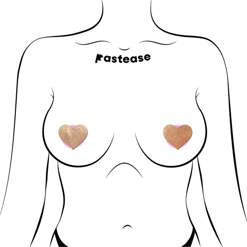 Pastease Petites Liquid Hearts Nipple Pasties