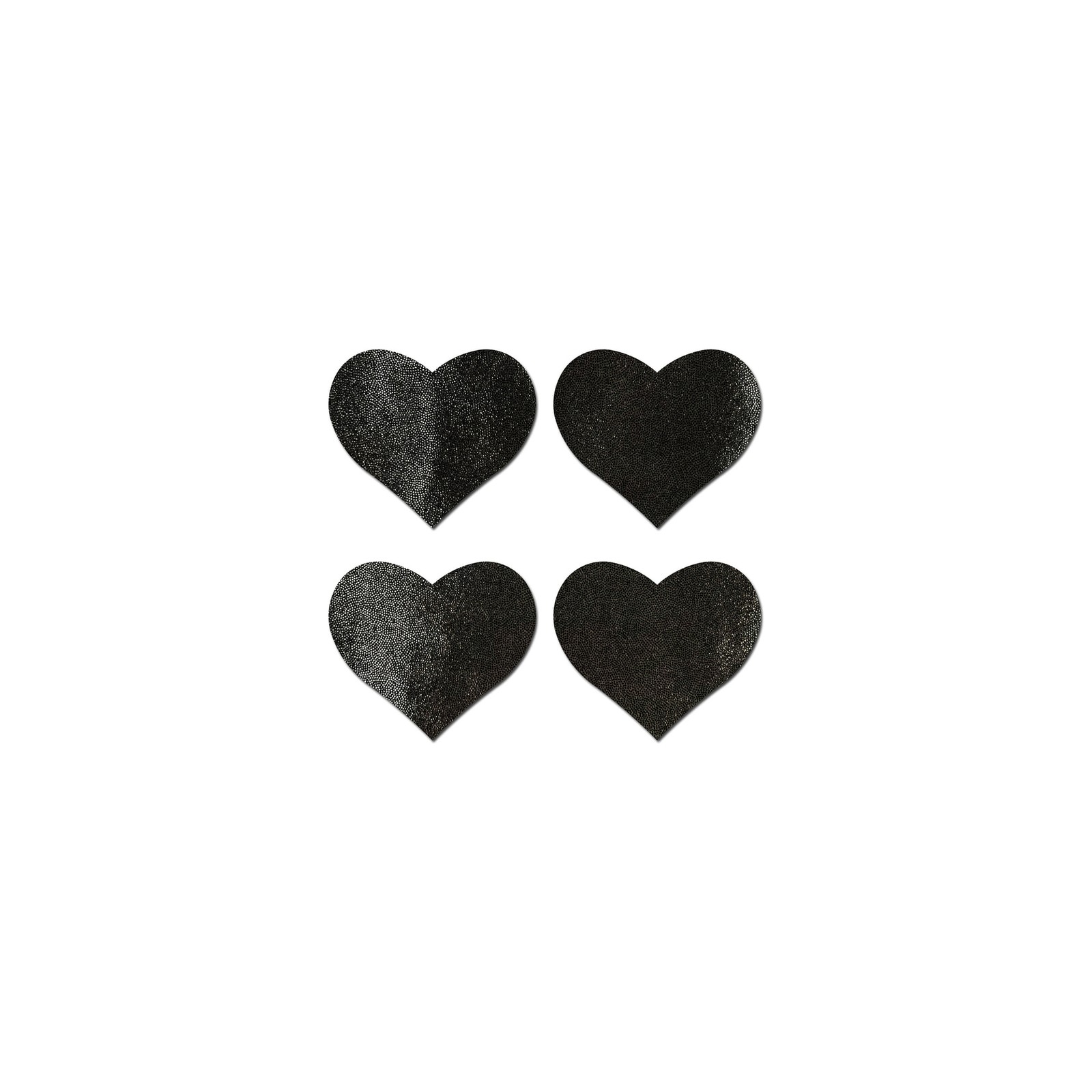 Pastease Petites Liquid Hearts Pasties Black 2-Pack