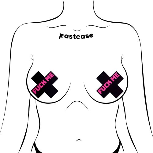 Pastease Fuck Me Crosses Nipple Pasties