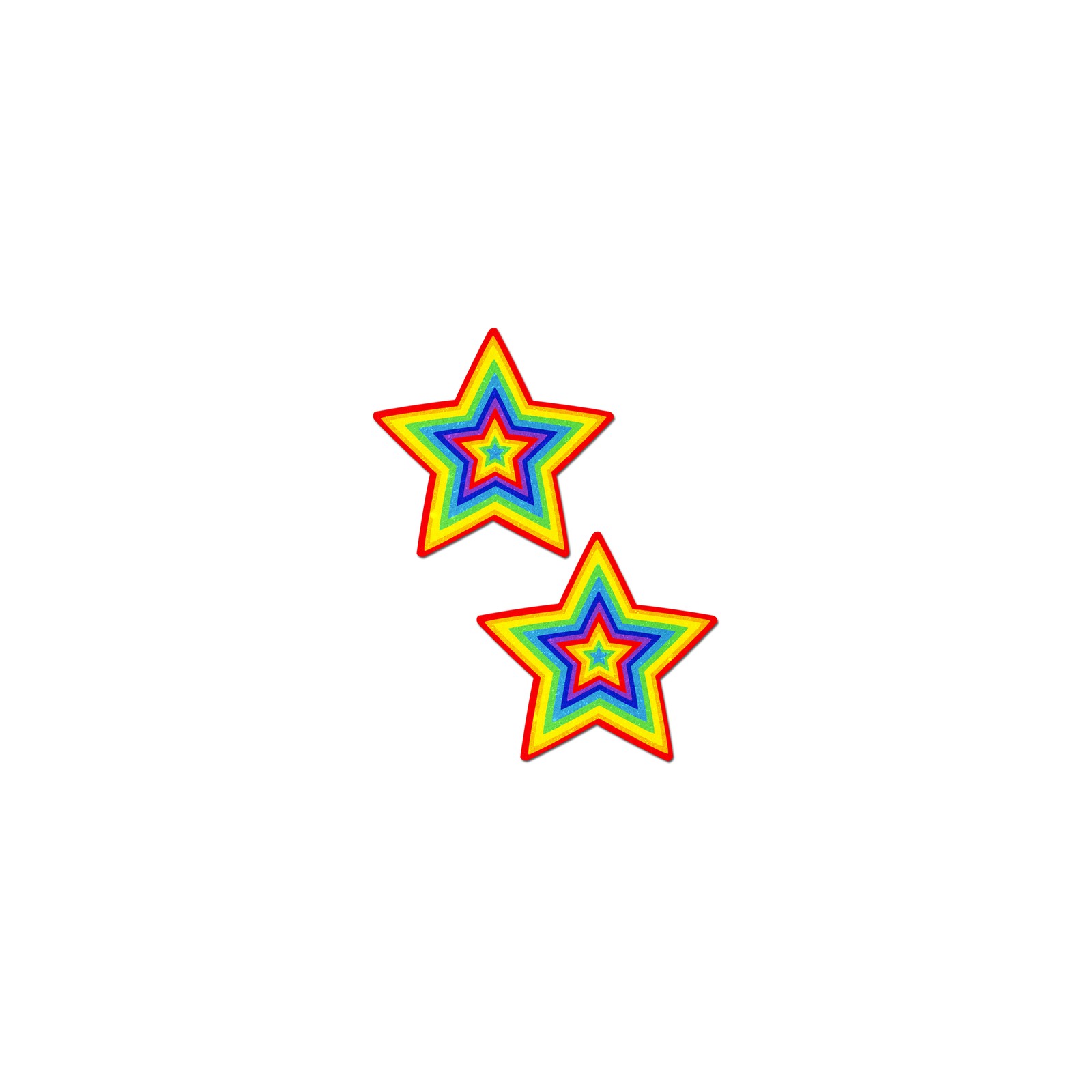 Pastease Glitter Pumping Star Pasties Rainbow