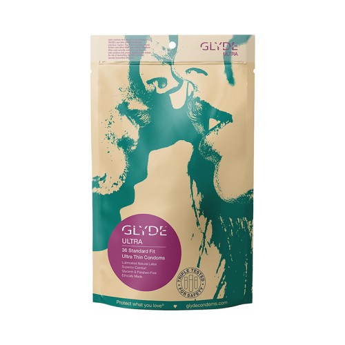 Glyde Ultra Latex Condoms - 36-Pack