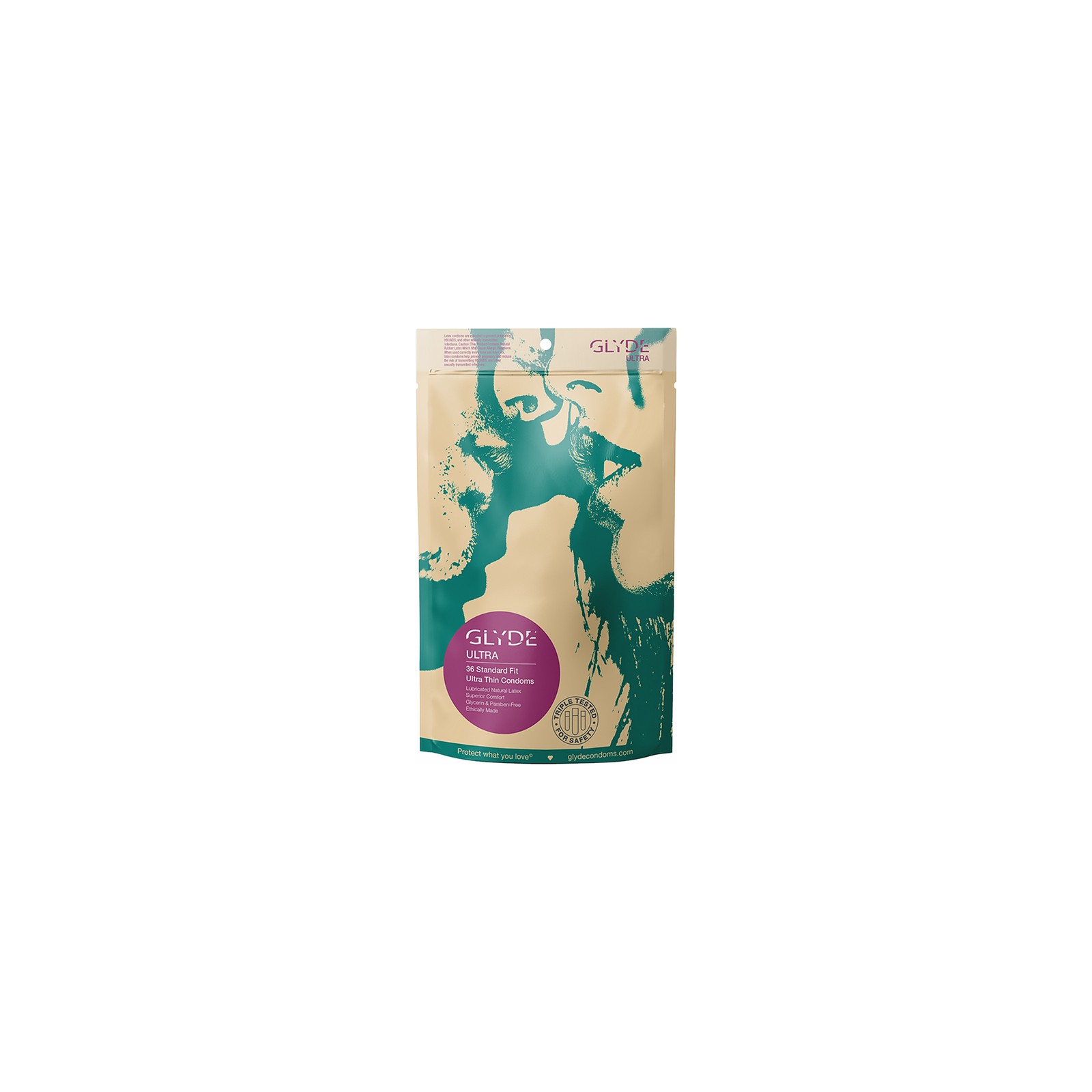 Glyde Ultra Latex Condoms - 36-Pack