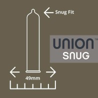 Condones de Látex Union Snug Paquete de 12