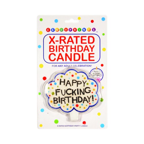 Happy Fucking Birthday X-Rated Candle