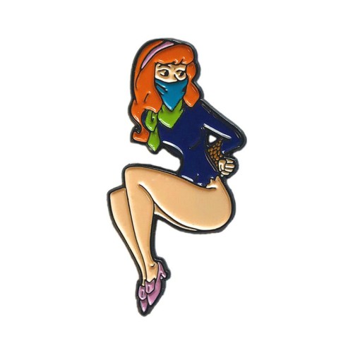 Geeky & Kinky Red Head Enamel Pin