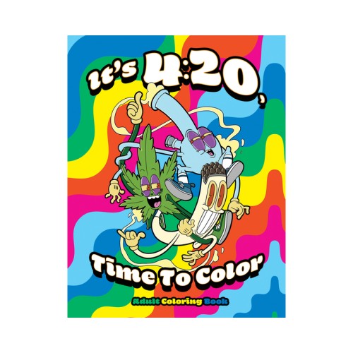 Es Hora de Colorear a las 4:20 Libro para Colorear Adulto