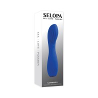 Vibrador Sapphire G Recargable de Silicona Azul - El Mejor Buscador de G-Spot