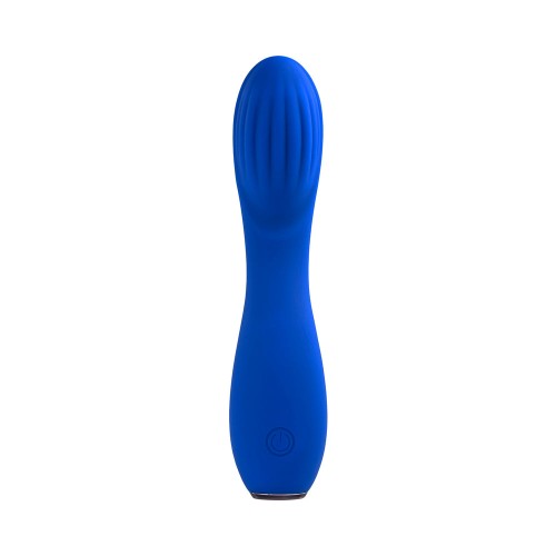 Vibrador Sapphire G Recargable de Silicona Azul - El Mejor Buscador de G-Spot