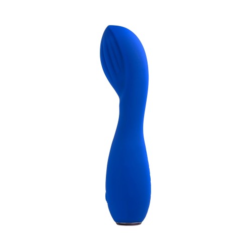 Vibrador Sapphire G Recargable de Silicona Azul - El Mejor Buscador de G-Spot