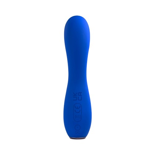 Vibrador Sapphire G Recargable de Silicona Azul - El Mejor Buscador de G-Spot