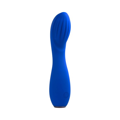 Vibrador Sapphire G Recargable de Silicona Azul - El Mejor Buscador de G-Spot