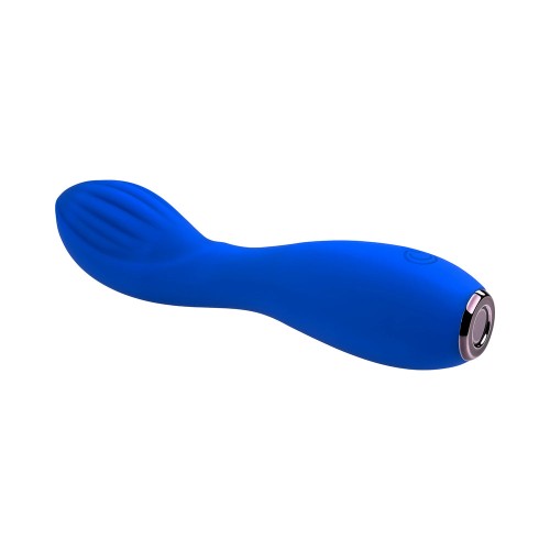 Vibrador Sapphire G Recargable de Silicona Azul - El Mejor Buscador de G-Spot